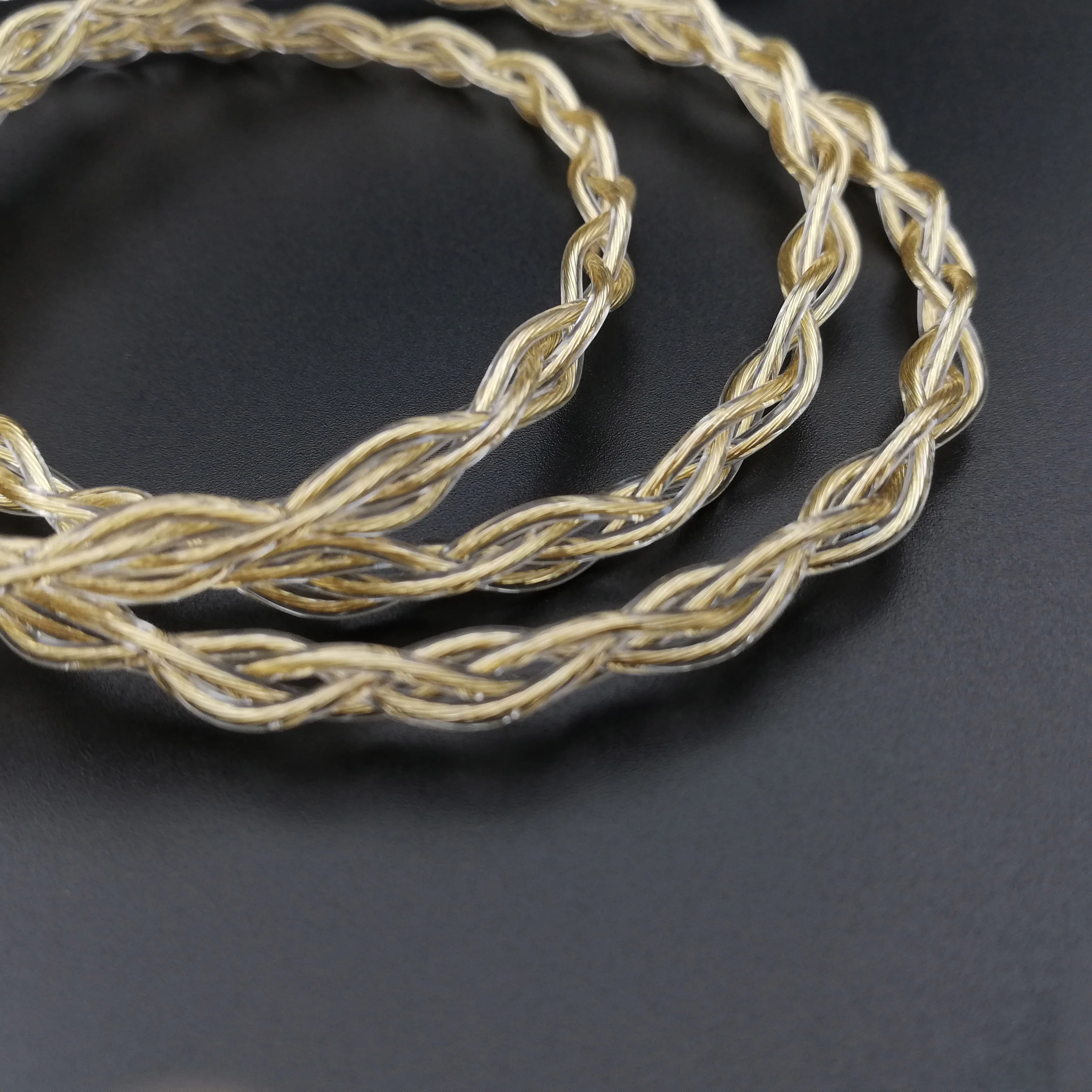 HiClass-Cable chapado en oro de 4 núcleos 6N, de alta calidad, 2Pin 0,78 QDC MMCX, 2,5/3,5/4,4 Iem