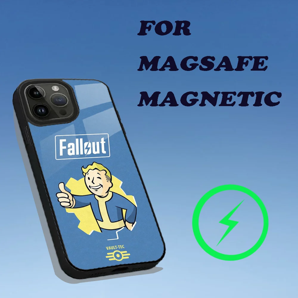 Games F-Fallout S-Shelter Phone Case For iPhone 15,14,13,12,11,Plus,Pro,Max Mini Magsafe Magnetic Wireless Charging