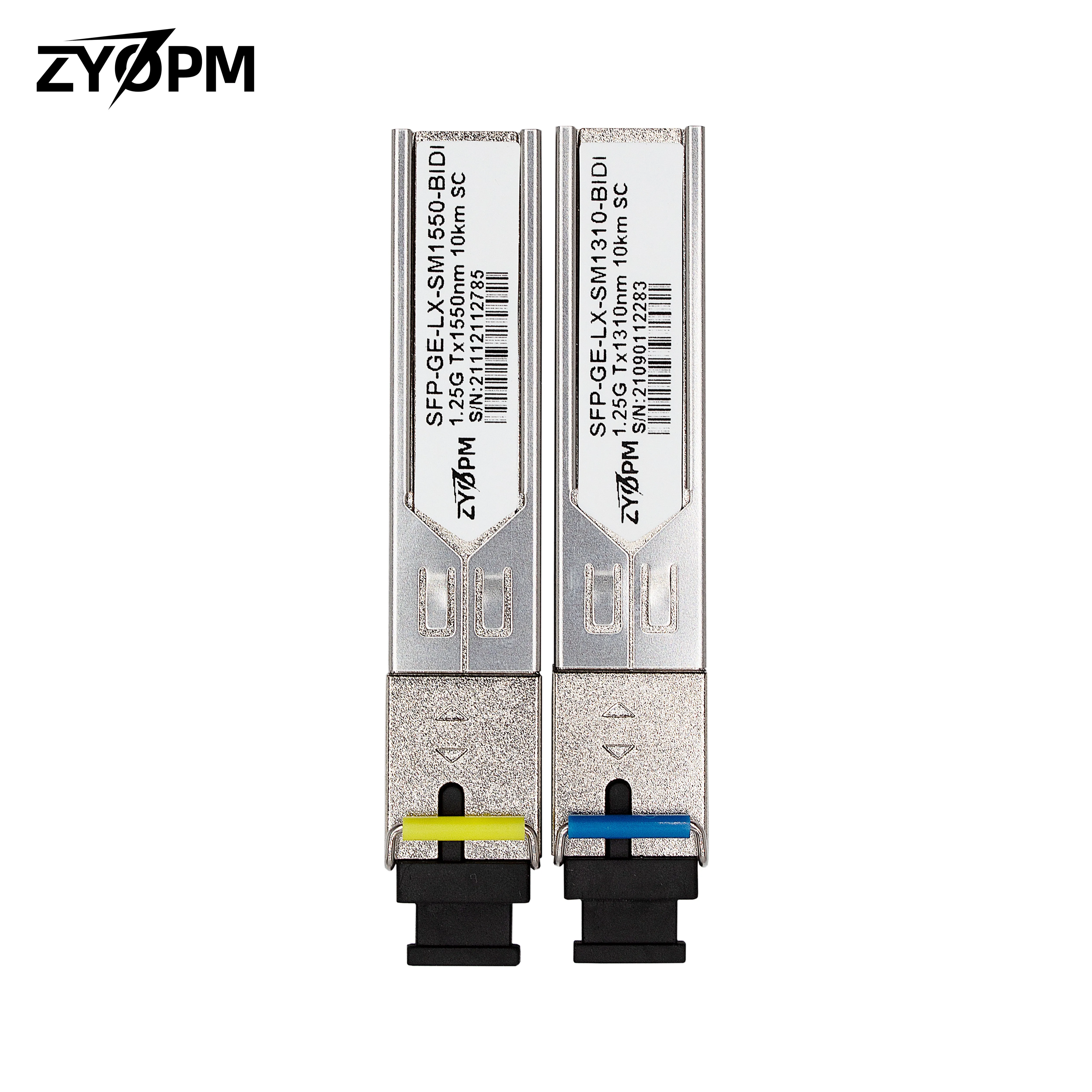 Transceptor Bidi SFP de 1,25G, módulo de fibra SC Simplex monomodo de hasta 20KM 1000Base-BIDI para Cisco GLC-BX-D, Mikrotik, Ubiquiti