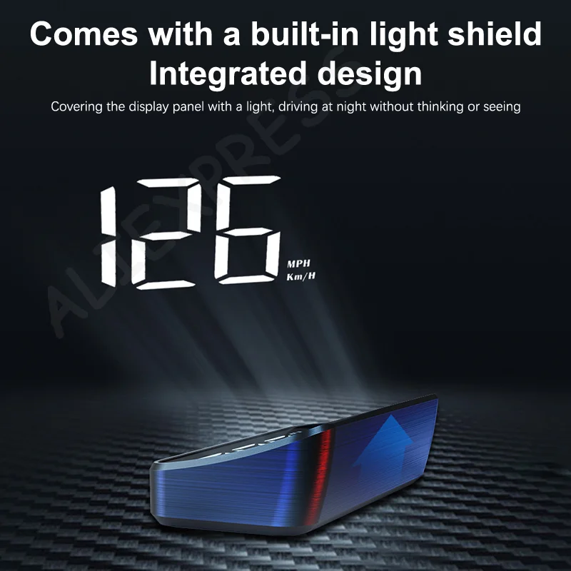 Car Speedometer HUD GPS Head Up Display Digital Speed Meter Windshield Projector For Vehicles Truck Auto Electronics Accessories