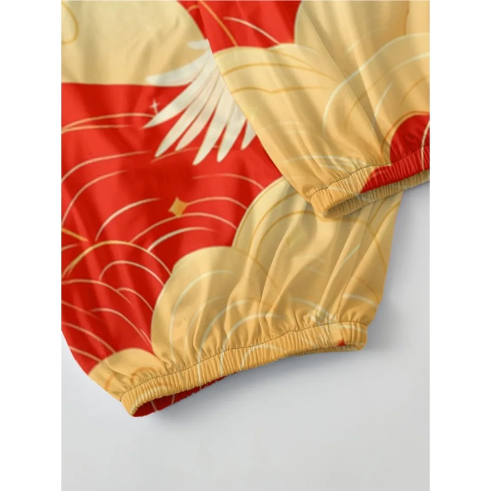 Harajuku Kranen Thaise Broek Gunstige Wolken Vrouwen Wijde Pijpen Broek Chic Losse Hoge Taille Workout Joggers Casual Harembroek