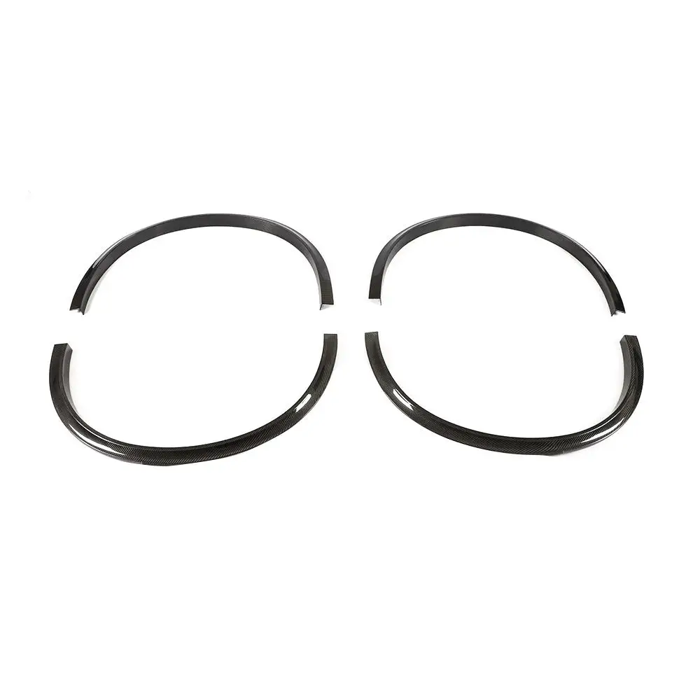 Carbon Fiber Car Wheel Eyebrow Arch Trim Lips Fender Flares Protector for  Stelvio 2017-2019