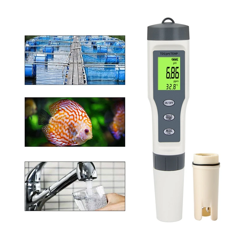 HOT SALE PH Acidity Meter Pen Probe Water Quality Tester Parts For Aquarium Swimming Pool For YY-400 4 In 1 PH/ORP/H2/Temperatur