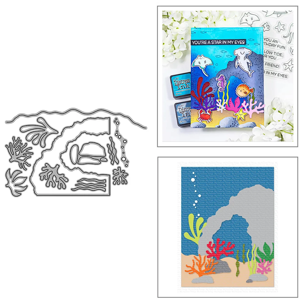 Under the Sea Frame Metal Cutting Dies for DIY Scrapbook Album Paper Card Decoration Crafts Embossing 2023 New Dies