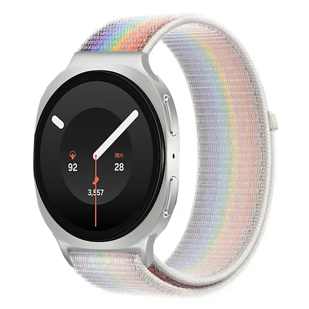 Official Metal Connecting Nylon Loop Strap for Samsung Galaxy Watch 9 8 40-44mm Breathable Band for Galaxy Watch 8 Classic 46mm