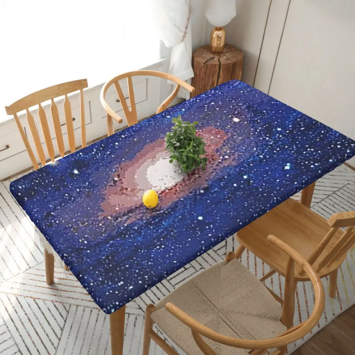 Cloak Galaxy Universe Planets Customized Rectangular Tablecloth Waterproof Table Cover for Dining Events Table Cloth