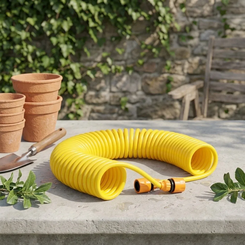 Reliable Outdoor Water Hose for Courtyard Irrigation Garden Plant Hydration Lawn Sprinkling and Yard Water Management