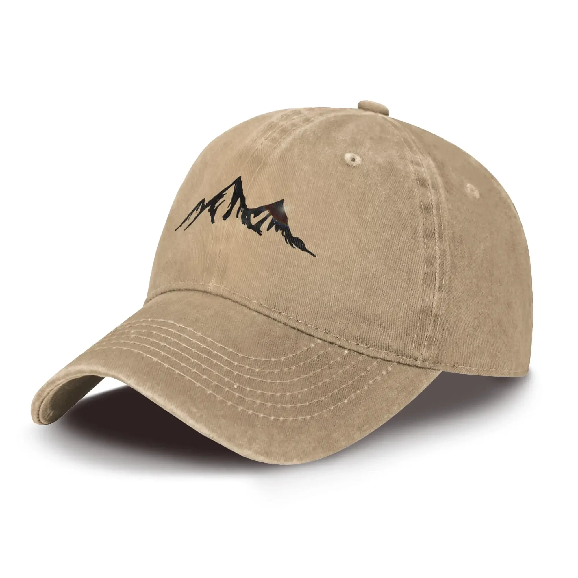 Mountain Baseball Hats Soft Men Cotton Ball Cap Minimalist Style Outdoor Sport Daily Women Casquette