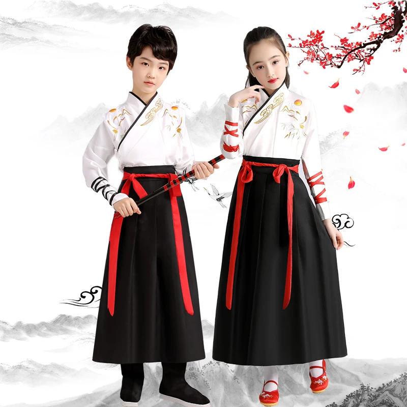 Vestido Hanfu tradicional chino de la dinastía Tang, vestido de fiesta para niña, traje antiguo, traje Tang, vestido folclórico de espadachín puesta en escena