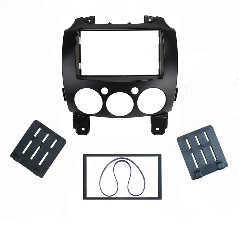 DVD Frame Audio Fitting Adaptor Dash Trim Facia Panel Stereo Radio Dash Trim for Mazda 2 2010 Demio 2007+ 178X102mm