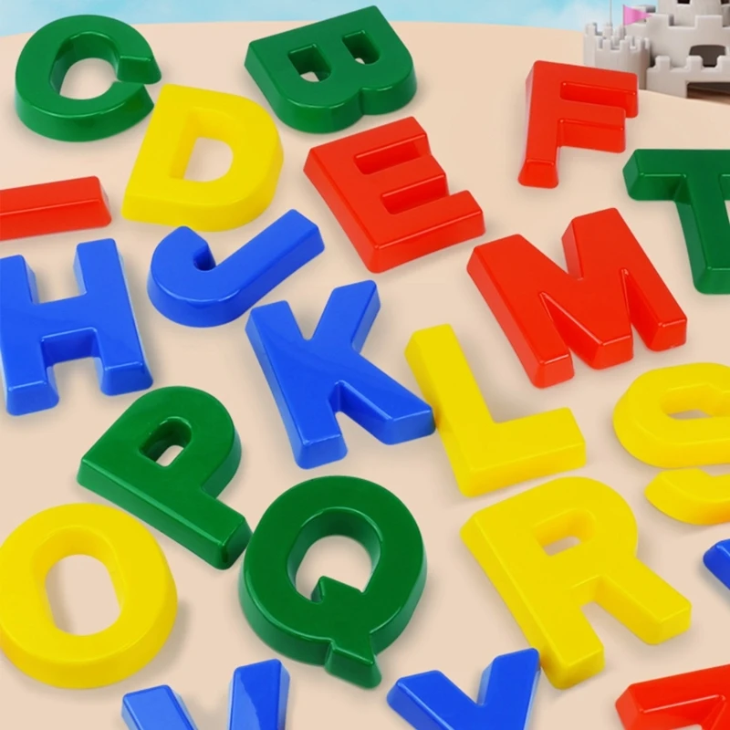 A5YC Letter Sand Moules éducatifs 26pcs Sable Play Place Sand Toy pour tout-petit Place Water Play Spelling Game Fun