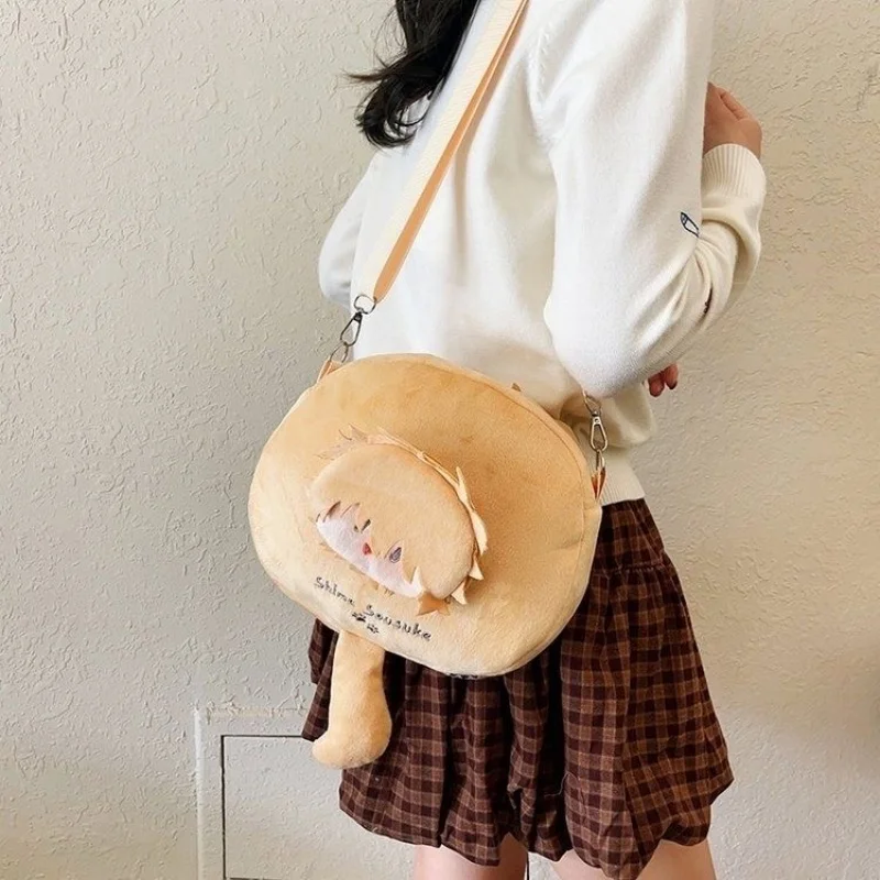 جديد تخطي ومتعطل Iwamura Mitsumi Sousuke Shima Plush Itabag كارتون أنيمي مفاجأة هدية كتف واحد محمولة باليد Crossbody #5