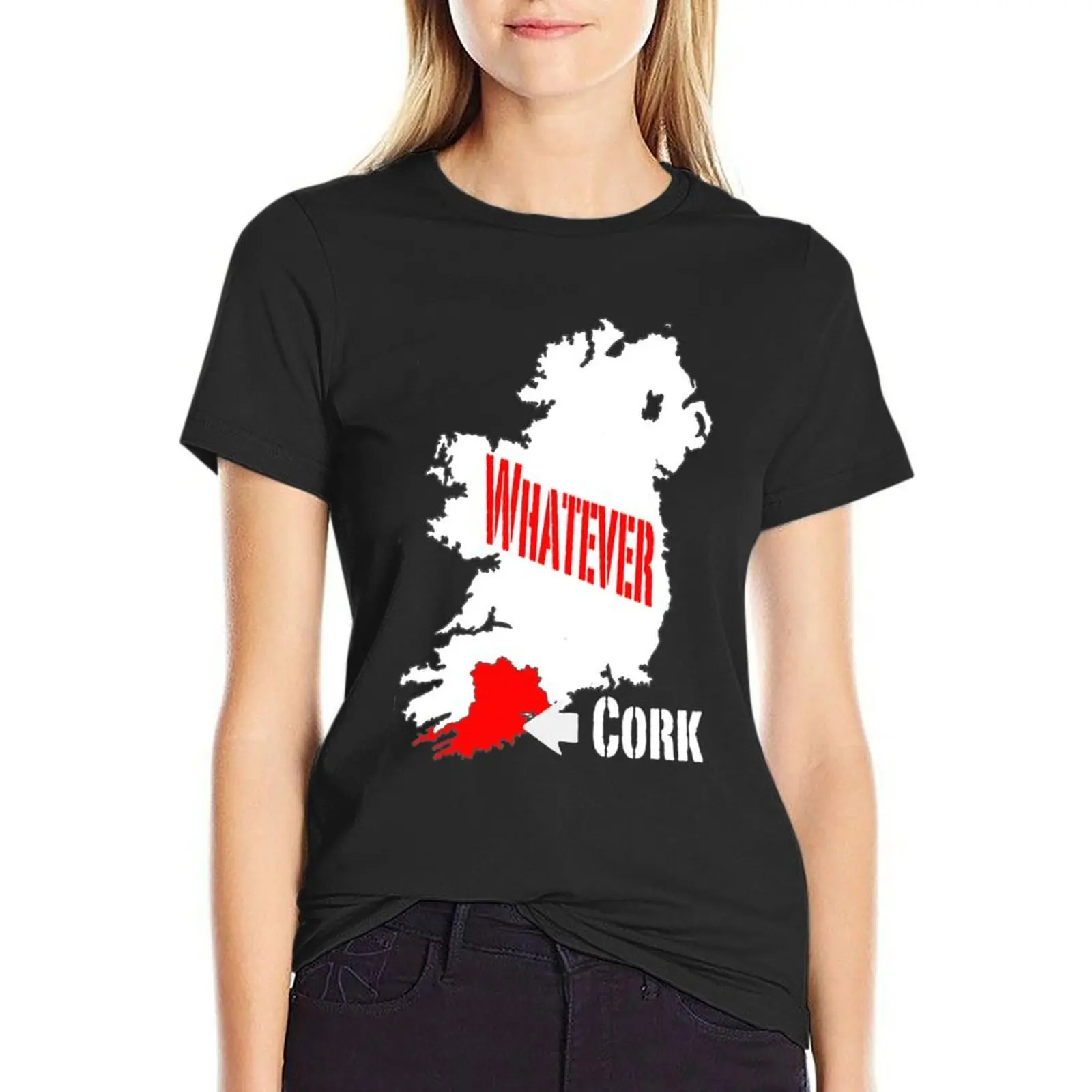 Cork... Whatever... T-Shirt shirts graphic tees Short sleeve tee oversized female T-shirts for Women