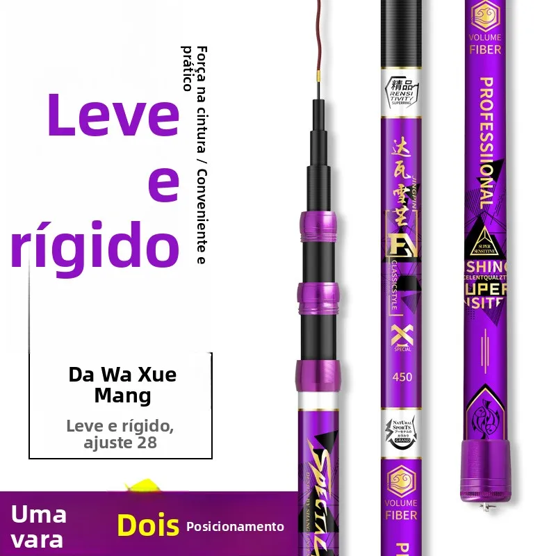 dawa-snow-mountain-high-carbon-stream-rod-28-tuning-3-position-lightweight-hard-carbon-fishing-rod-one-pole-multi-use