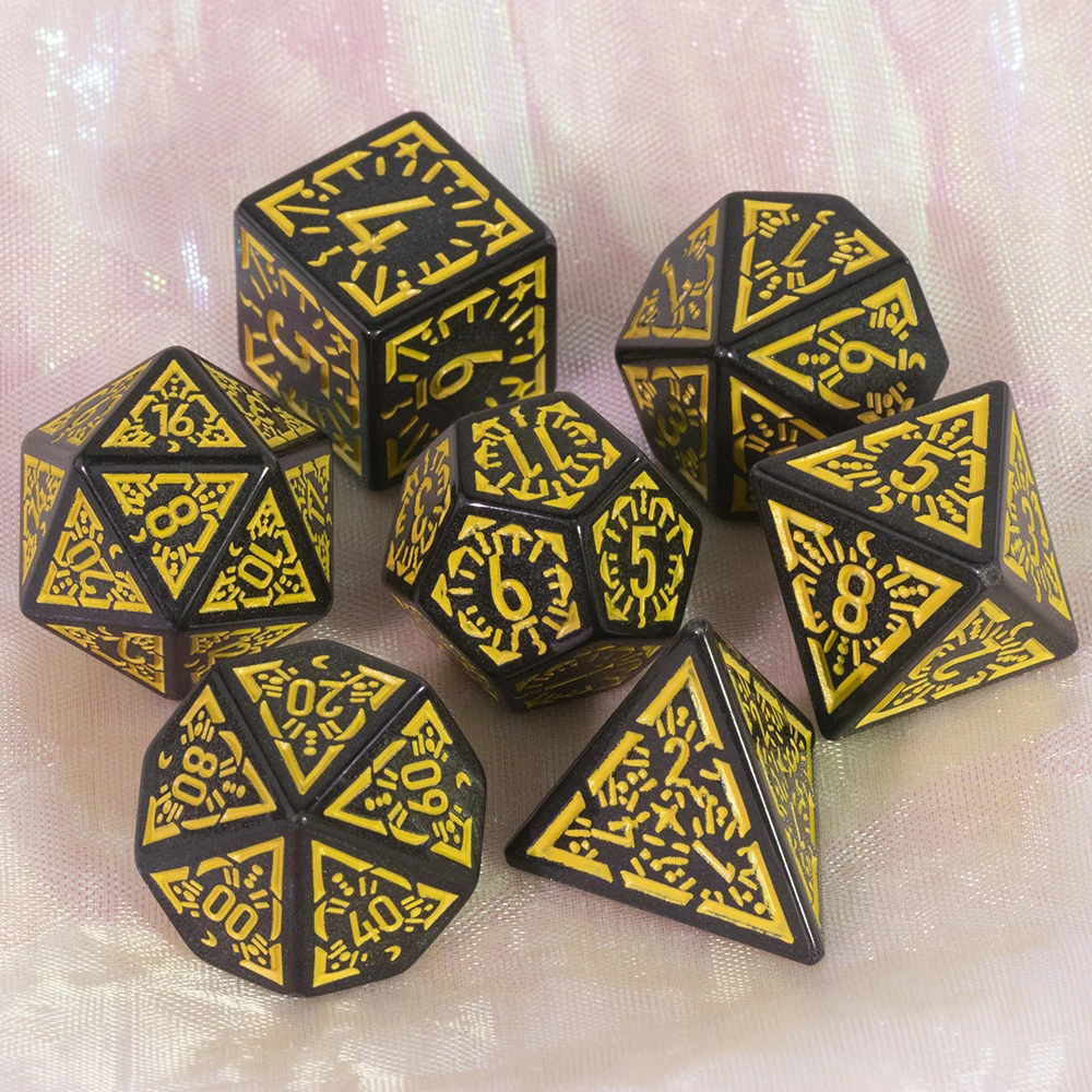 DND Dice Set 7 Pieces Polyhedr - Tablet Accessories Kit ulasan dan harga