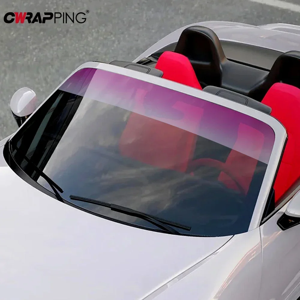 20x150cm Car Sun Shade Front Windshield Sunshade Protector Universal Solar Window Tint Films Heat Insulation Color Changing Film
