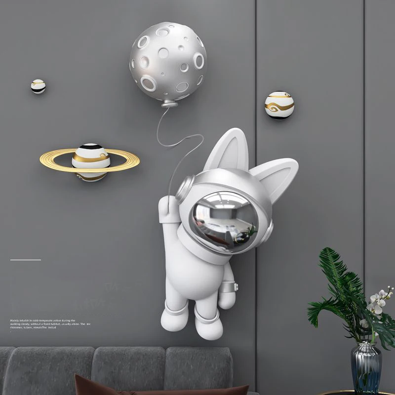 

Creative Space Rabbit Resin Wall Decoration Living Room TV Sofa Background Wall Hanging Pendant Dining Room Bedroom Wall Crafts