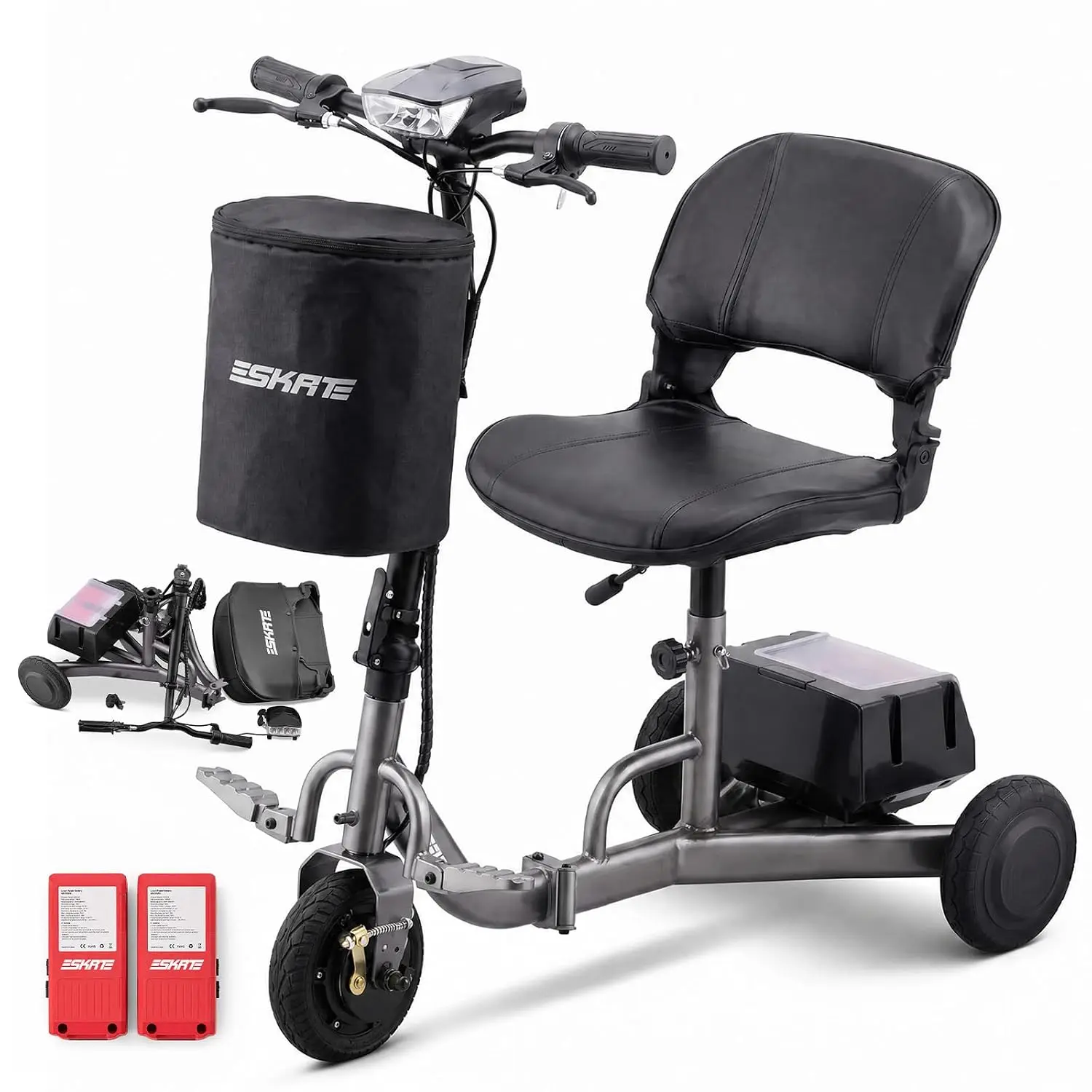 Mobility Scooters for Seniors & Adults, 50 lbs Lightweight Foldable Mobility Scooter with Removable Battery,, Customized