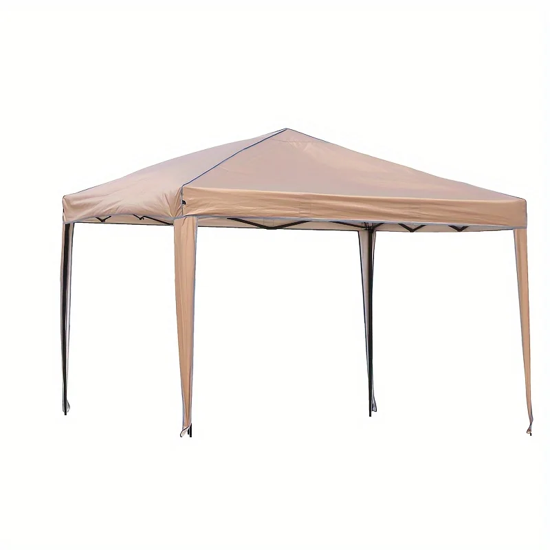 10x10 feet (khaki color) Convenient to carry Outdoor pop-up canopy Gazebo Tent beach camping instant canopy