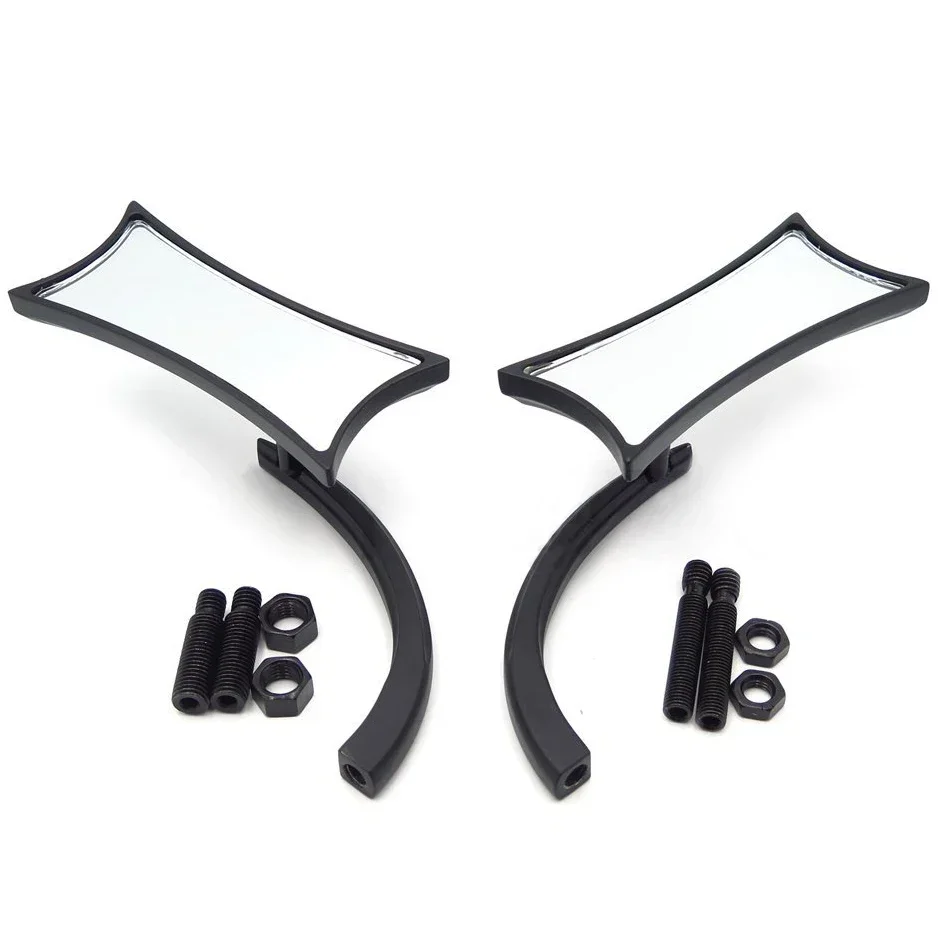 Motor 4-Point Micro Black Mirrors for SUZUKI HONDA Kawasaki Victory Harley Davidson XL1200L XL883 XL883L Sportster