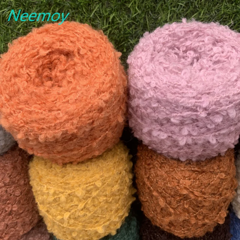 50g Loop Wool Yarn for Hand Knitting Acrylic Knit Yarn Circle Lana Crochet Yarn Sweater Hat DIY Line Fancy Threads