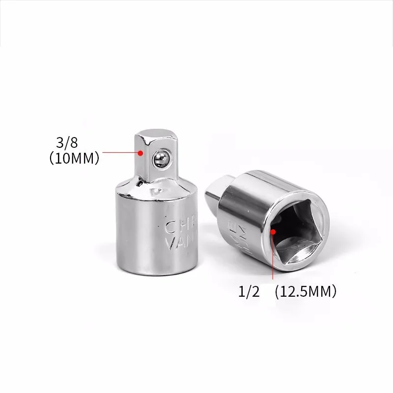 1/4 "3/8" 1/2 "Ratelsleutel Adapter Chroom Vanadium Mouw Drive Socket Converter Wrench Transform Joint - afbeelding 1