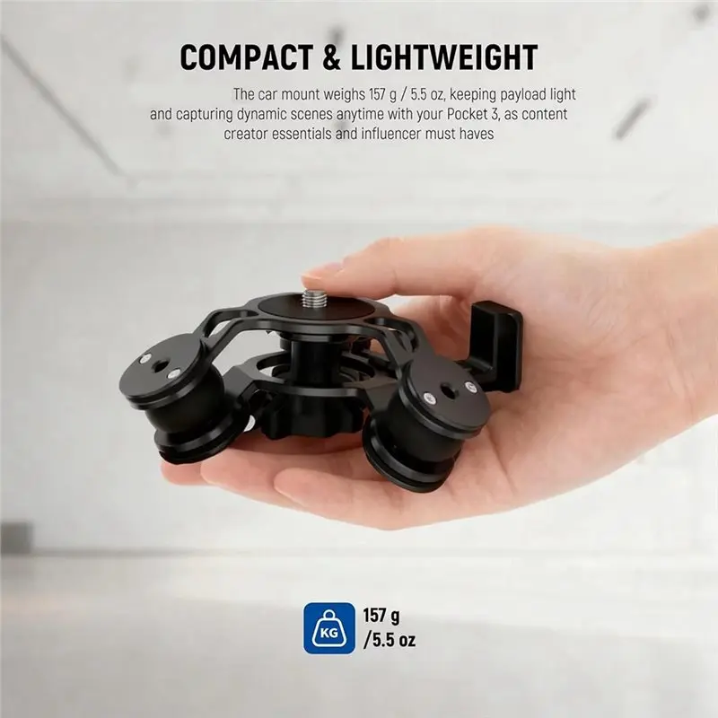 LXYB18B Shock Absorbing Head For Hydraulic For DJI OSMO Pocket 3 Gimbal Camera Car Mount Enhancement Stability