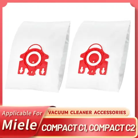 Vacuum Cleaner Bags Compatible with Miele Vacuum Cleaner, Compact C1, Compact C2, Complete C1, S241, S290, S300i, S500, S700