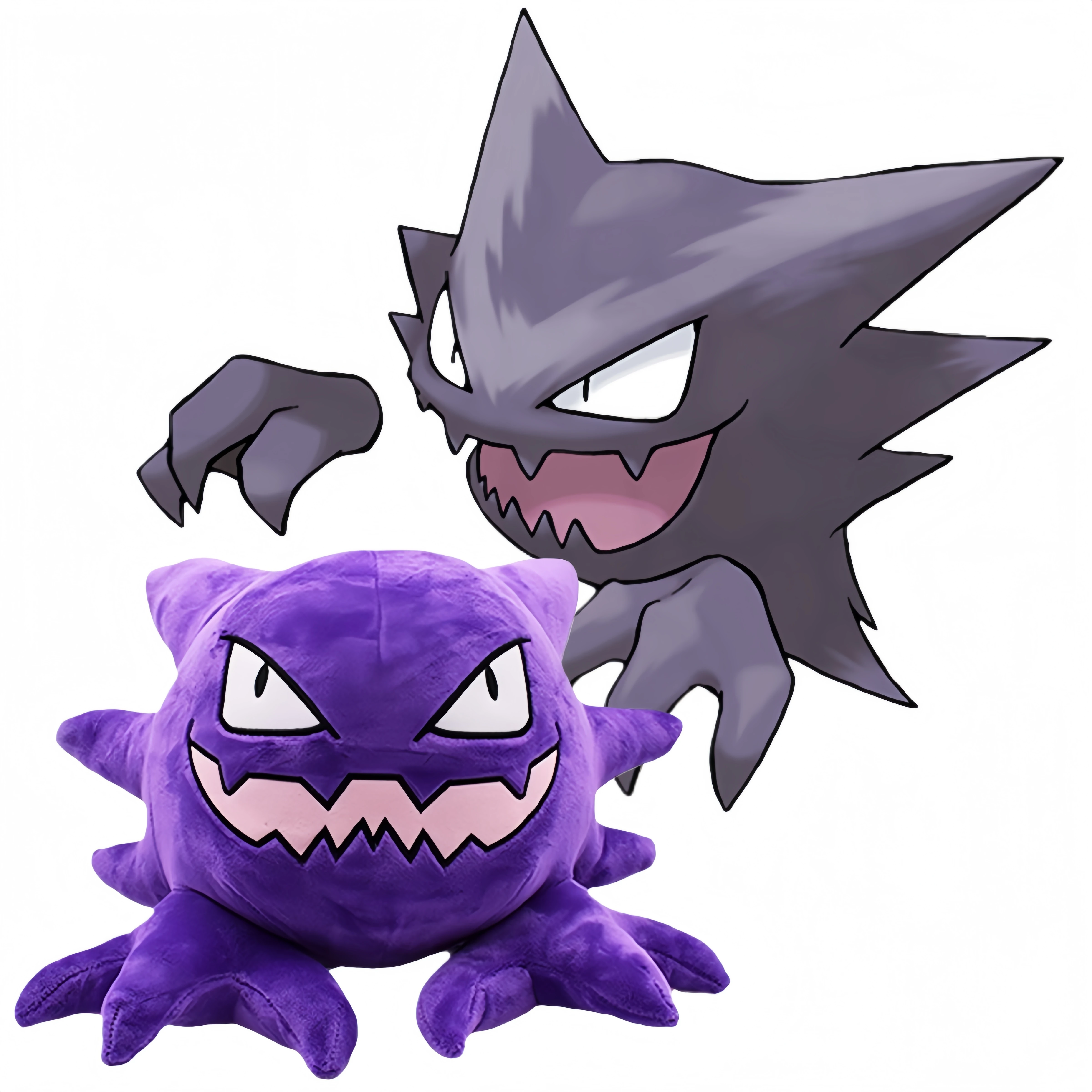 

Плюшевая игрушка Pokemon Haunter Пикачу аниме мультфильм Gastly Evolution Edition Gengar плюшевая игрушка Koffing мягкая кукла Рождественский подарок ребенку