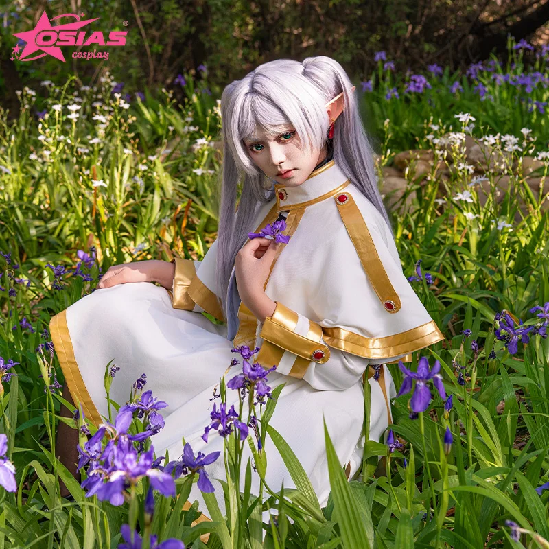 OSIAS Frieren Cosplay Costume Set Frieren wig Frieren shoes  Frieren: Beyond Journey's End