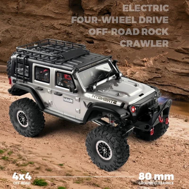 New 1/10 Rc Crawler Car Electric Four Wheel Drive Off Road Rock Climbing Vehicle Front Rear Diff Lock Two Speed Shift Car