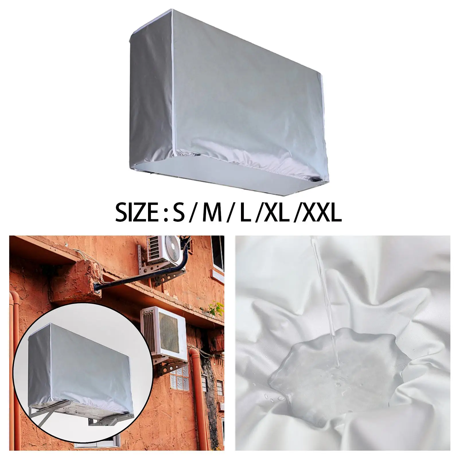 Outdoor Air Conditioner Cover Easy to Install Outside Window Air Conditioning Unit Cover Air Conditioner Protective Cover