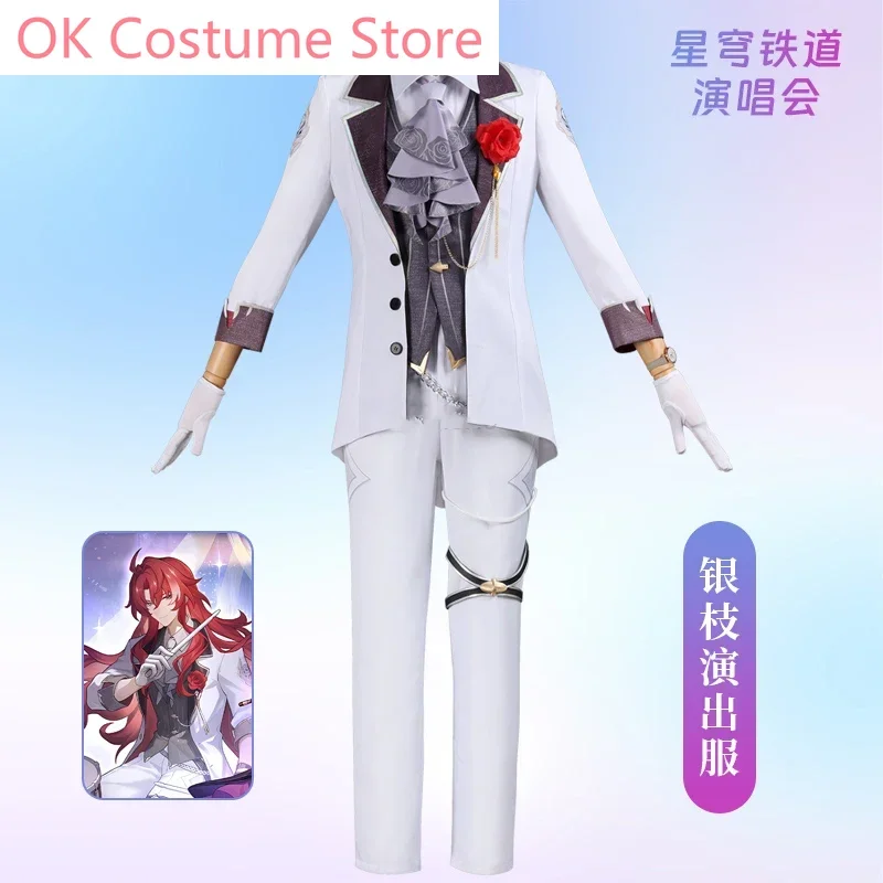 Honkai: Star Rail Argenti Concert Game Suit Handsome Uniform Cosplay Costume Halloween Party Role Play Outfit Men