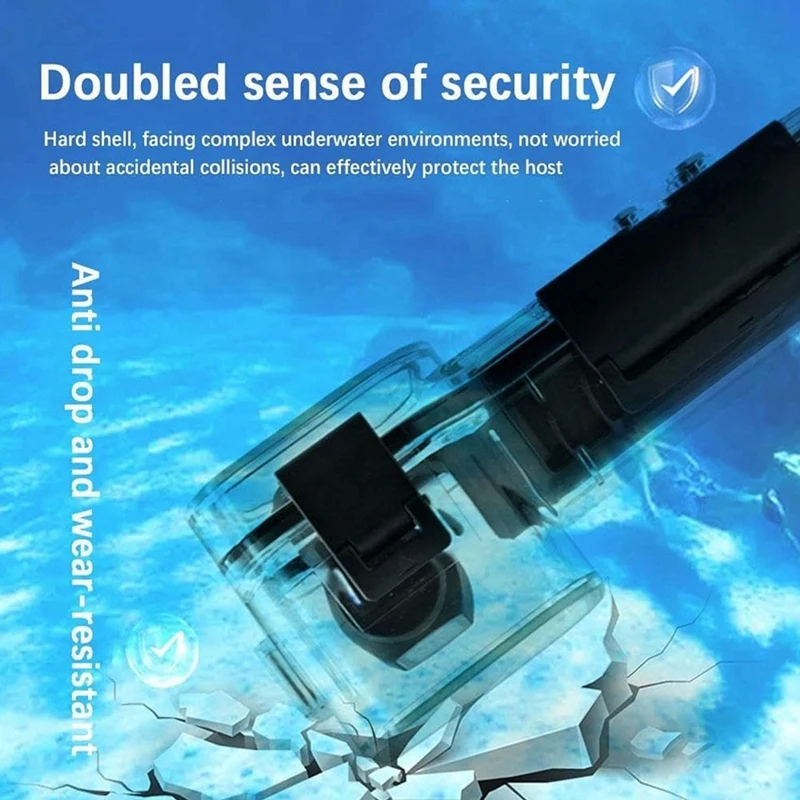 Dive Case For DJI OSMO Pocket 3 Action Camera, Diving Protective Housing Shell Cover ,45M Underwater Photography Parts