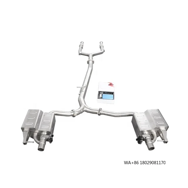 Active Sound Exhaust Piping System Muffler  Cat-back System for  W205 C43 3.0T