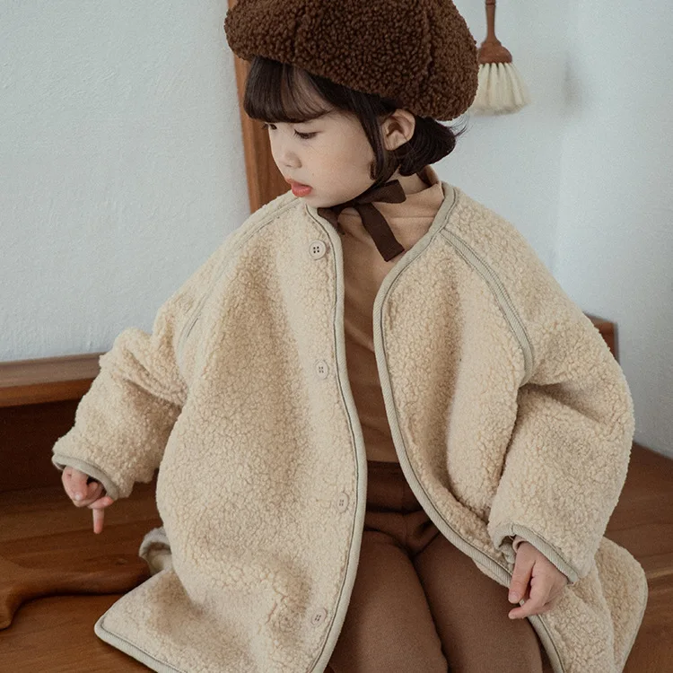 

2022 Autumn Winter Boys and Girls Fashion Warm Fleece Coat Kids Jackets