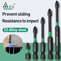 Greener Strong Magnetic Batch Head Cross High Hardness Hand Drill Bit Screw Electric Screwdriver Set 50 65 70 90 150mm Impact