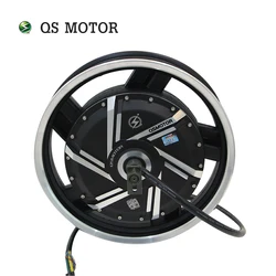 QS Motor-Moteur de moyeu de moto électrique, 16x3,0 pouces, 6000W, V3, 48-96V