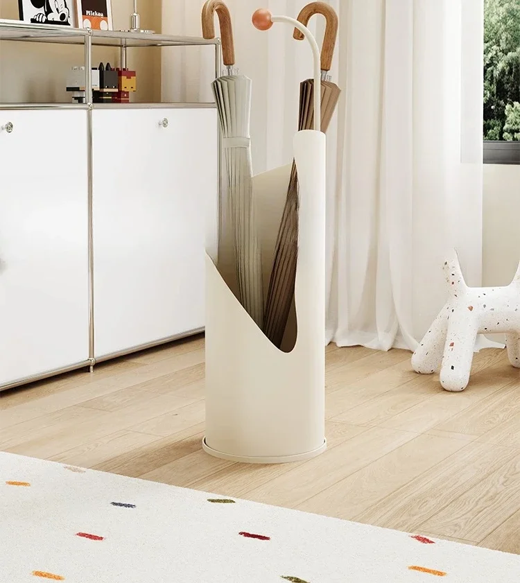 

Cream wind and rain umbrella rack household door storage bucket large capacity drain rack