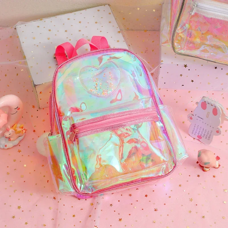 Kids Backpack for Boy PVC Transparent Travel Bags Waterproof Mother Kids Bags for Girl School for School Bags Mochila Infantil