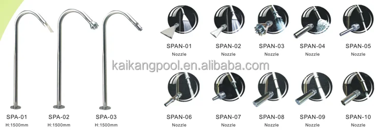 Swimming Pool Spa Accessories Cheap Waterfall Massage Spa Equipment