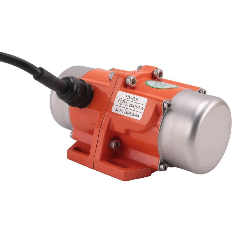 60W 220V Vibrating Motor Adjustable Speed For Feeding Machine Shotcrete Machine Washing Machine Durable