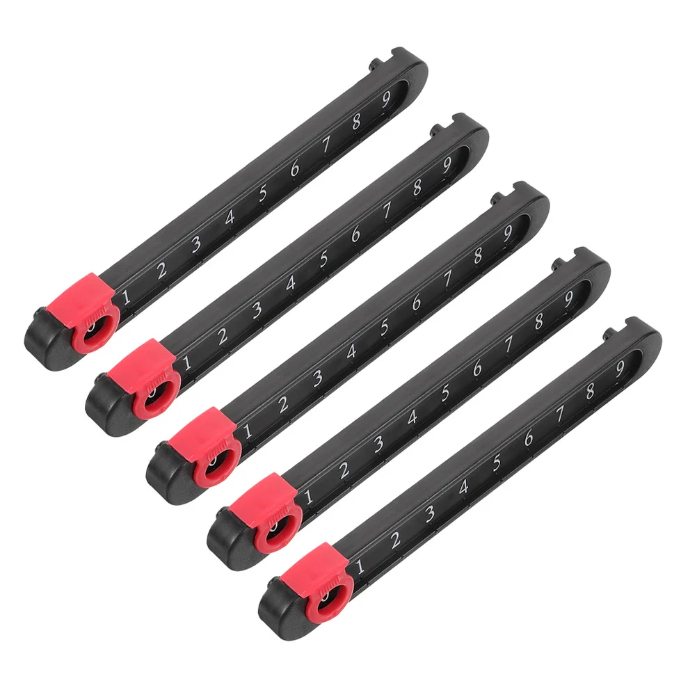 

5Pcs Table Games Scoreboard Compact Plastic Score Counter with Clear Markings for Easy Use Ideal Foosball Scoring Tool for Home