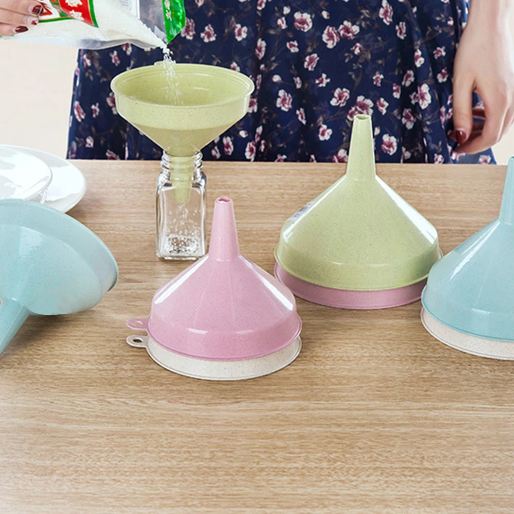 

Kitchen Funnel Small Size S Green Plastic Liquid Transferring Oil Pouring Tool Household Kitchen Gadget Fast Easy Clean Filling