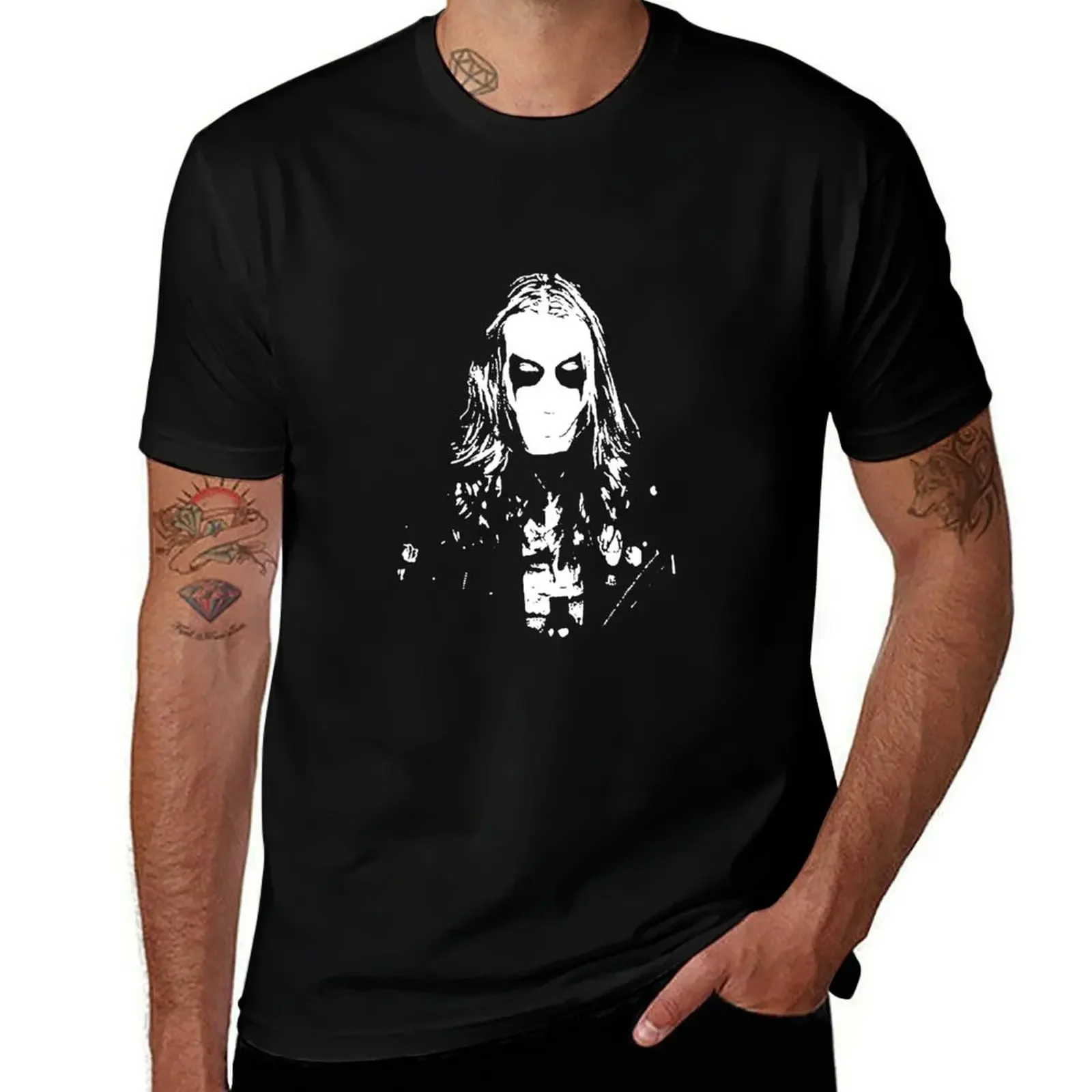 

Mayhem - Norway Band - Original Logo - Fanart In Memory of Per Yngve Ohlin aka Dead T-Shirt plain clothes for men