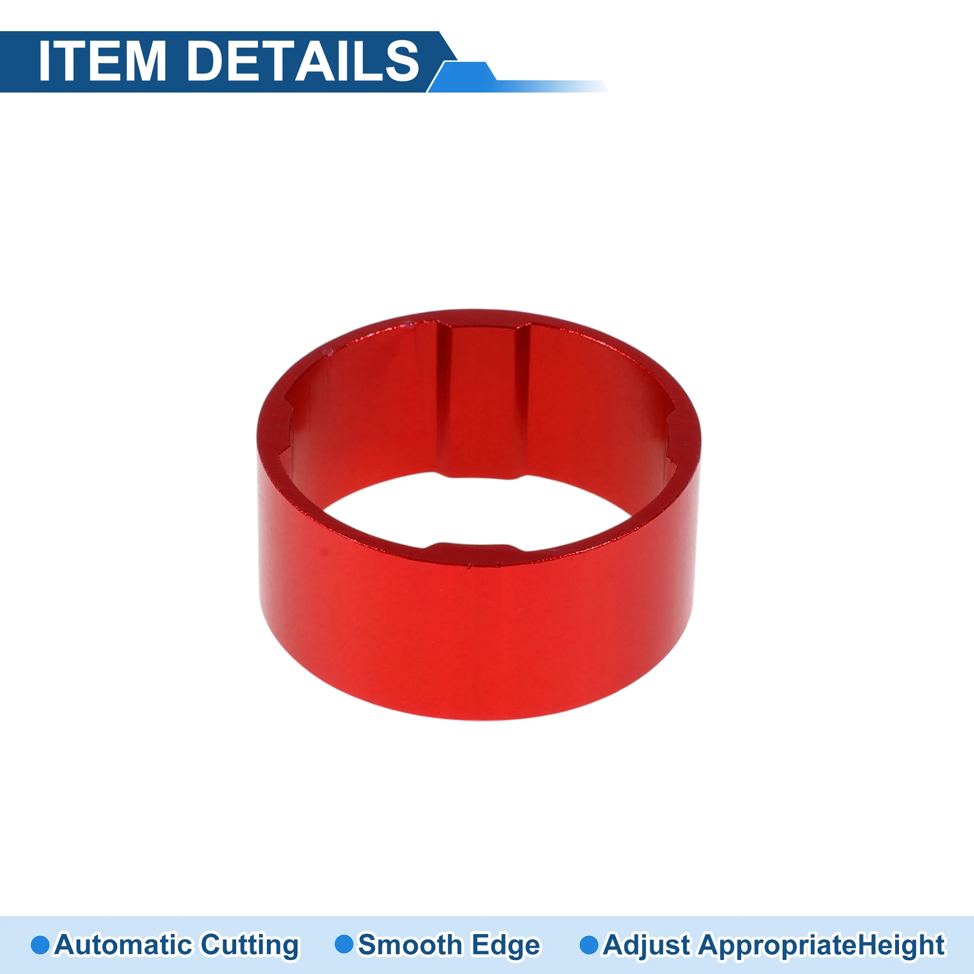 

X Autohaux проставки для велосипедной гарнитуры 15 мм проставки для выноса руля велосипеда 28,6 мм 1-1/8 дюйма красный алюминиевый сплав 10 шт.