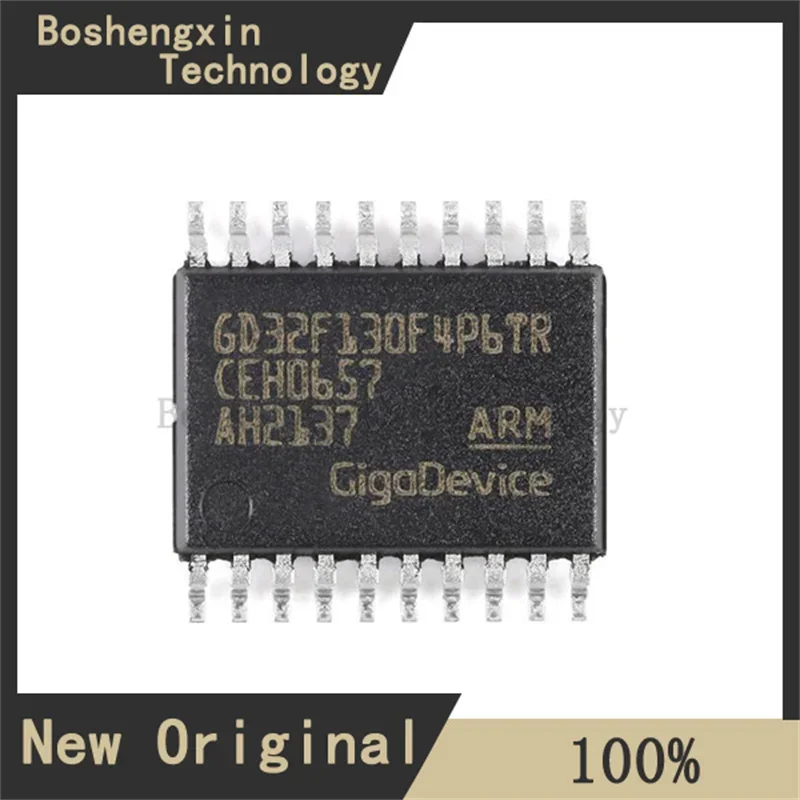 1Pcs GD32F130F4P6TR TSSOP-20 ARM Cortex-M3 32-bit microcontroller-MCU GD32F130F4P6TR