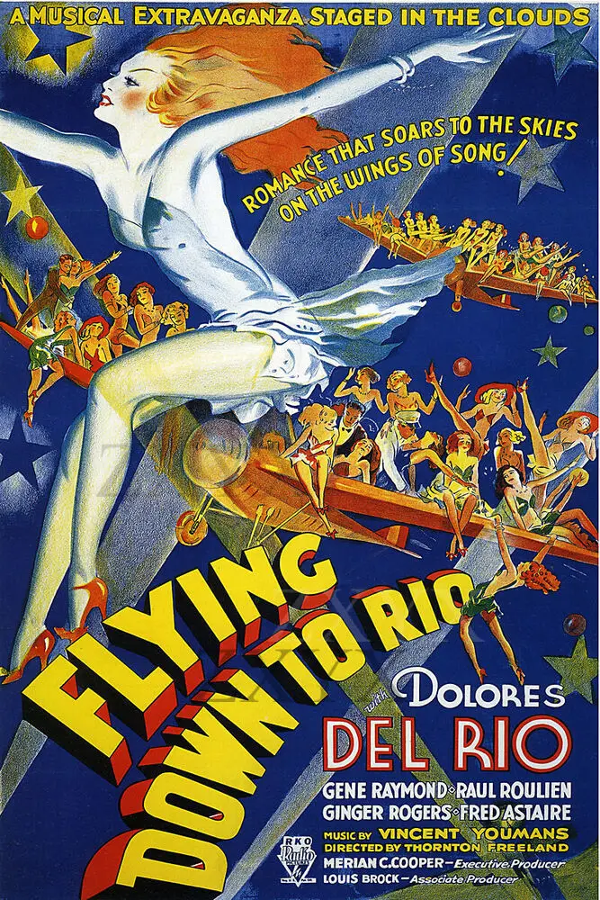 Flying Down to Rio Dolores del Rio Vintage Movie Poster