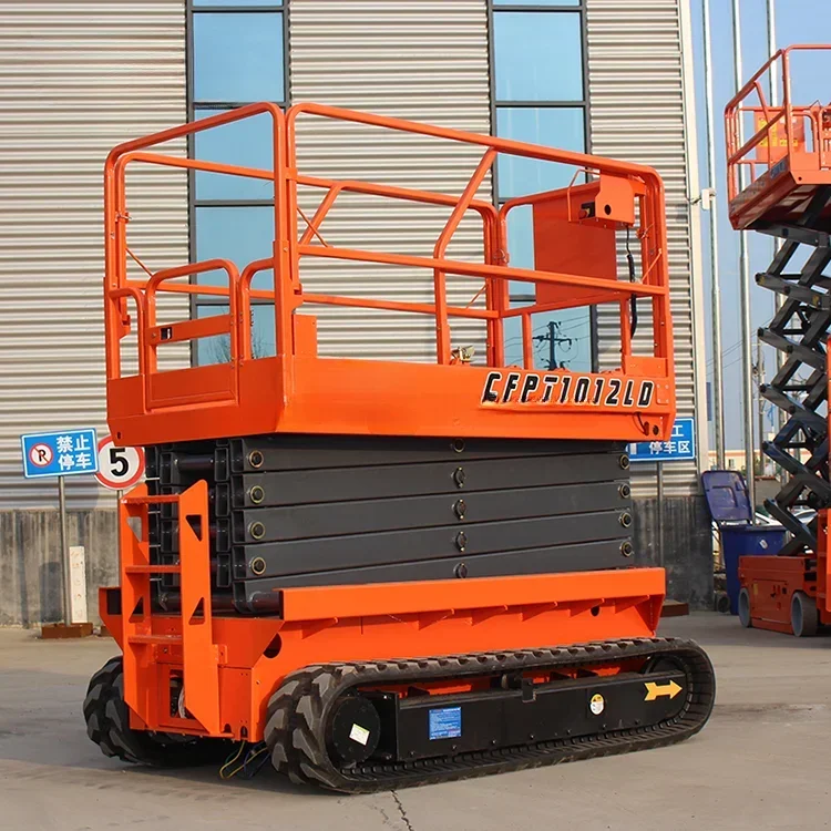 YG Lift Aerial Work Platform Outdoor Rough Terrain Crawler Scissor Lift 4-16M Mobile Electric Scissor Lift Platform