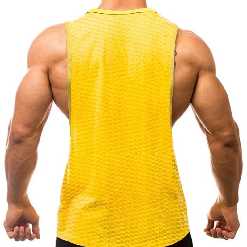 Mesh Workout Gym Sports Mens Open Side Fashion Casual Breathable Bodybuilding Fitness Summer Workout Cool Vest